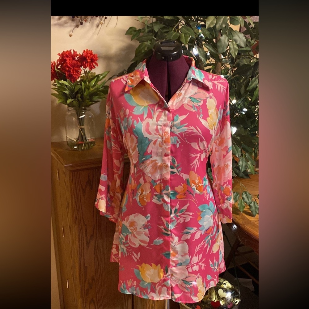 Zara silk dress large